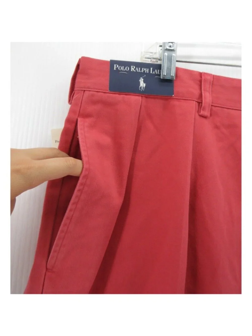 VINTAGE Polo Ralph Lauren Pants 40X32 Andrew Chino Pleated Nantucket 90s